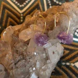 Amethyst Earrings 💎 Handmade
